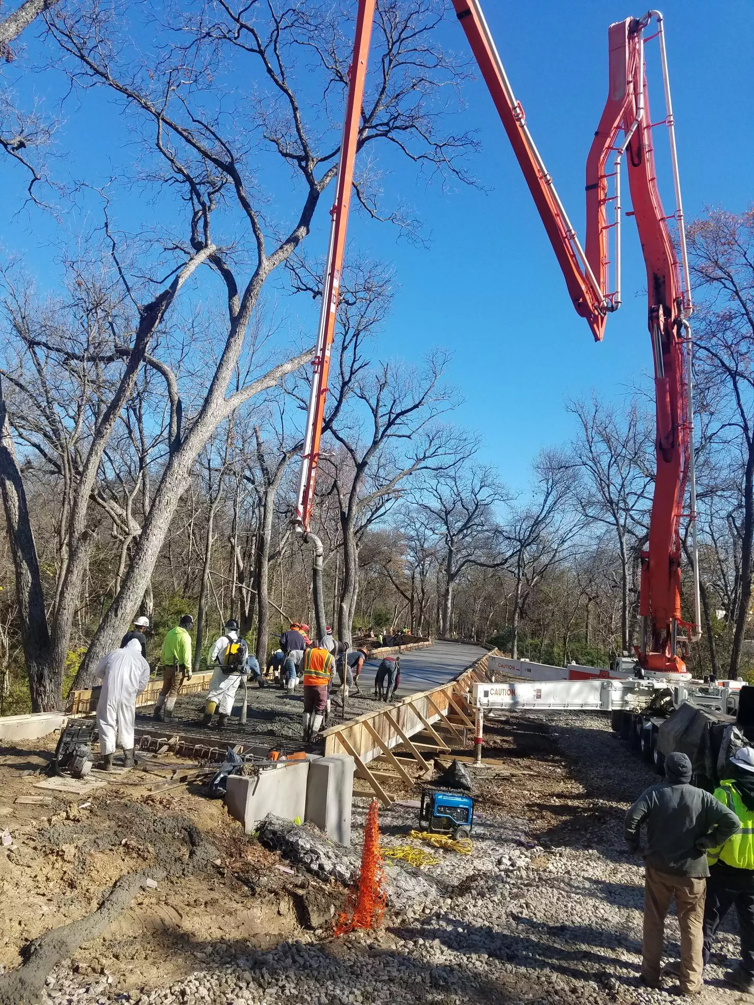 Winters Trail Concrete Pour